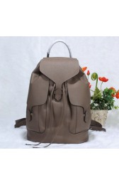 Hermes Calfskin Leather Backpack H1718 Grey VS09189