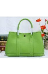 Hermes Garden Party 30cm Tote Bag Grainy Leather Green VS08857