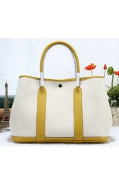 Hermes Garden Party 36cm Tote Bag Canvas Yellow VS06801