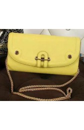 Hermes Passe-Guide Shoulder Bag Calfskin Leather H33225 Yellow VS00729
