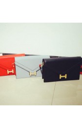High Quality Hermes Litchi Leather Flap Shoulder Bag H201519 VS06706
