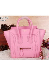 High Quality Replica Celine Luggage Nano Bag Ferrari Leather CL3308S Pink VS08017