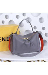 High Quality Replica Fendi Turquoise Strap Top Handle Bag FD39375 Grey VS04500
