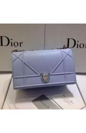 Imitation Dior Diorama Bag Original Leather CD13S Skyblue VS05790