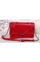 Imitation DIOR Shoulder Bag Lambskin Leather D4125 Red VS01595