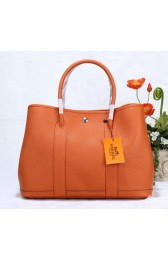 Imitation Hermes Garden Party 36cm Tote Bag Grainy Leather Orange VS09483