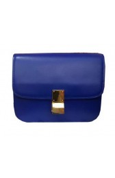 Knockoff Celine Classic Box Small Flap Bag Smooth Leather C3347 Royal VS06855