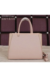 Knockoff Fendi 2Jours Tote Bag Original Leather 8B8934L Pink VS04349