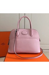 Knockoff Hermes Bolide 31 Bag in Pink Swift Leather HB3101 VS02914