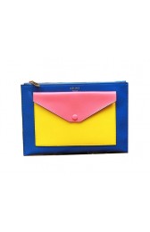 Knockoff Top Celine Pocket Handbag in Seashell Smooth Calfskin 17538 Pink&Blue VS09796