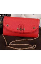 Luxury Hermes Passe-Guide Shoulder Bag Calfskin Leather H33225 Red VS00607