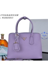 Luxury PRADA Grainy Leather Tote Bag PBN2755 Lavender VS06659