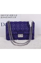 MISS DIOR D0903 Purple Sheepskin Leather Shoulder Bag VS06599