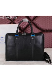 Prada Original Leather Briefcase P2785 Black VS04823