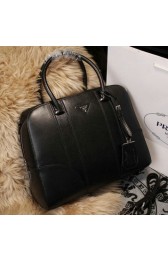 Prada Original Leather Top Handle Bags BL8675 Black VS04060