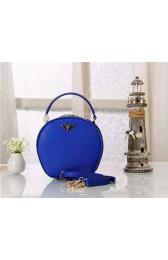 Prada Original Saffiano Leather Bucket Bag BN1219 Blue VS00230