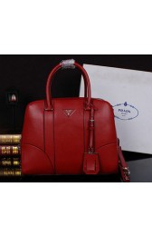 Prada Smooth Leather Top Handle Bag BL8675 Red VS02253