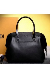 Quality Fendi Adele mini Tote Bags Pebbled Leather 8BHN246 Black VS03251