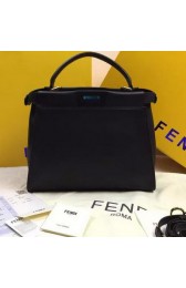 Replica Best Fendi Peekaboo Bags Original Leather FD2015 Black VS05549