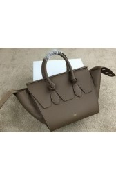 Replica Celine Tie Nano Top Handle Bag Grainy Leather 98313 Grey VS04846