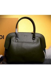 Replica Fendi Adele mini Tote Bags Pebbled Leather 8BHN246 Green VS02712
