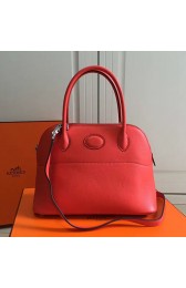 Replica Hermes Bolide 27 Bag in Red Swift Leather HB2701 VS09265