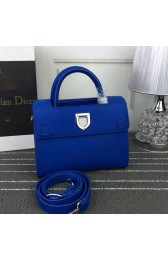Replica Hot Dior Mini Diorever Bag Blue Calfskin Leather D66555 VS02656