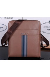Replica Prada Smooth Leather Messenger Bag M38423 Wheat VS08819