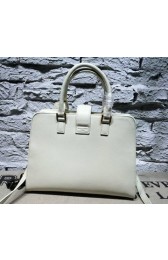 Replica Saint Laurent Cabas Smooth Leather Top Handle Bag Y26564 White VS08582