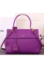 Saint Laurent Medium Moujik Top Handle Bags 311236 Purple VS08222