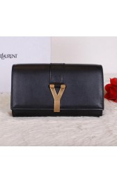 Yves Saint Laurent Chyc Travel Case Smooth Leather Y7141 Black VS06631