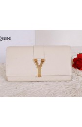 Yves Saint Laurent Chyc Travel Case Smooth Leather Y7141 OffWhite VS07112