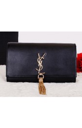 Yves Saint Laurent Classic Monogramme Tassel Clutch Bag Y7138 Black VS06891