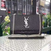 AAA Saint Laurent Monogramme Shoulder Bag in Black Crocodile Embossed Leather Y1883 VS09167