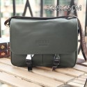 AAA Imitation Prada Grainy Calf Leather Messenger Bag VA0768 Dark Green VS06363