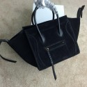 Celine Luggage Phantom Bags Nubuck Leather 99013 Black VS06826