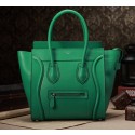 Celine Mini Luggage 3308 in Green Clemence Leather VS07000