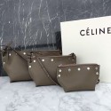Celine Sailor Bag With Studs In Natural Calfskin Grey 260710 VS05384