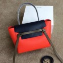 Celine Small Belt Bag Original Leather CLA98311S Orange&Black VS08805
