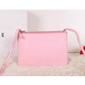 Celine Trio Calfskin Leather Shoulder Bag C27002 Pink VS01835
