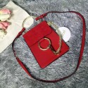 Chloe Faye Mini Suede Leather Crossbody Bag Red 3S1229 VS01593