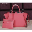 Copy Fendi 3Jours Tote Bag Calfskin Leather F8936 Pink VS01743