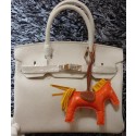 Copy Hermes Birkin 30CM Tote Bags Litchi Leather H30LI White VS09751