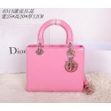 Designer Replica Christian Dior Patent Leather Lady Dior Bag CD0313 Pink VS08080
