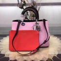 Dior Diorissimo Bag in Pink&Rose Smooth Calfskin Leather D0908 VS04991