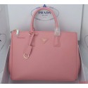Fake Prada Saffiano Calfskin Leather Tote Bag PBN1786 Light Pink VS07650