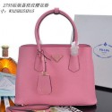Fashion Replica PRADA Grainy Leather Tote Bag PBN2755 Pink VS09364