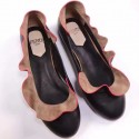 Fendi Sheepskin Ballet Flat Black F021801 VS09706