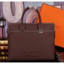 Hermes Briefcase Original Calf Leather HM98291 Brown VS01577
