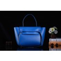 High Quality Imitation Celine Belt Bag 3345 in Oroginal Shiny Blue Smooth Calfskin VS00860